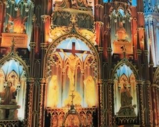 Stunning framed photo of Notre Dame Cathedral Altar
