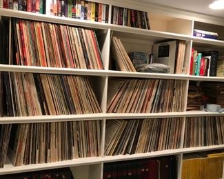 Huge collection of vintage record albums