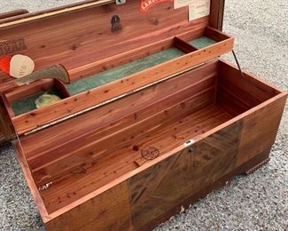 Inside of cedar chest