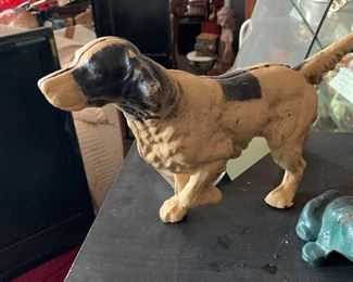 Cast iron spaniel doorstop