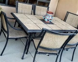 Hampton Bay Patio Table and 6 Chairs