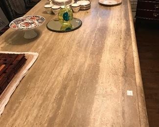 Travertine table