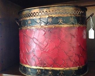 Red textured planter