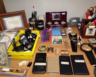 Some of the many office supplies