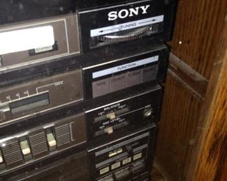 Sony tape player; turntable