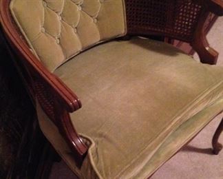 Cane-side occasional chair