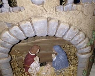 Joseph, Mary, and baby Jesus