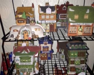 Sooooooo many Snow Village houses