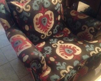 One of two occasional chairs