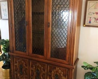 China Cabinet with hutch 