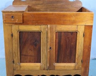 189a  Primitive youth size dry sink, 29 in. T, 31 in. W, 15 in. D.