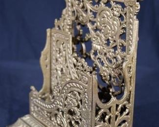 316c  Gold gilded metal letter holder, 10 in. T, 7 in. W