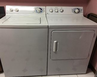 **GE Super Capacity Plus/16 Care     Cycles/ 3 Speed Combinations Washer
**GE Super Capacity/ 5 Cycle Automatic/Interior Light Dryer