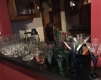 Bar full of Glassware 