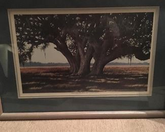 “Green Oaks/Les Chenes Vert”
By Waven  Boone
Beautifully Framed & Double Matted😊