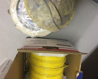 Collection of Rolla of Wire and Electrical Supplies