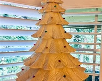 White ceramic Christmas tree