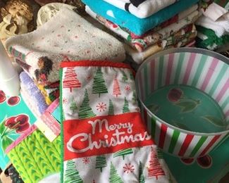 Christmas linens