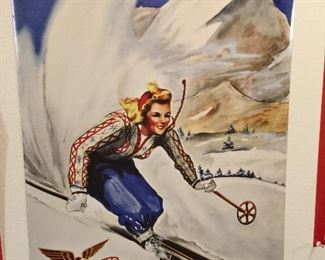 Retro ski poster