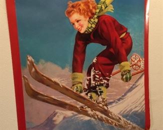 Retro ski poster