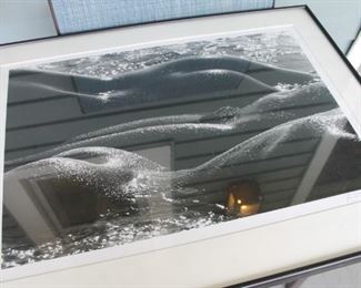 Framed nude GEANTES, CAMARGUE, 1978 by famed French photographer Lucien Clergue, signed