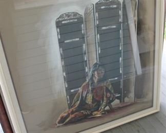 Harry McCormick framed pastel