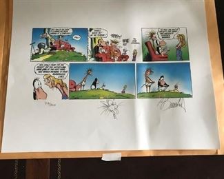 Mallard Fillmore Comic Strip, signed & numbered by Bruce Tinsley