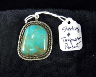 Sterling & Turquoise Pendant