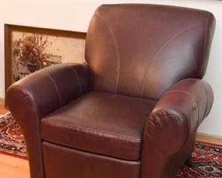 Brown Leather Club Chair