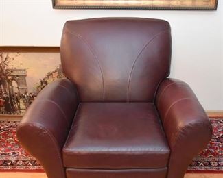 Brown Leather Club Chair