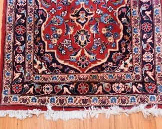 Persian Kashan Carpet / Rug Runner (approx. 9'10" x 2'7")