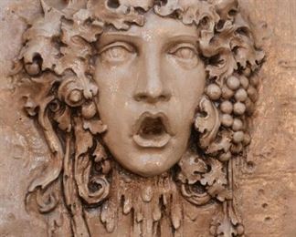 Large Ceramic Relief Wall Plaque