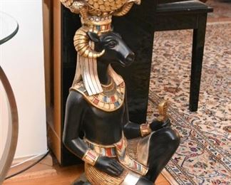 Egyptian God Khnum Floor Statue