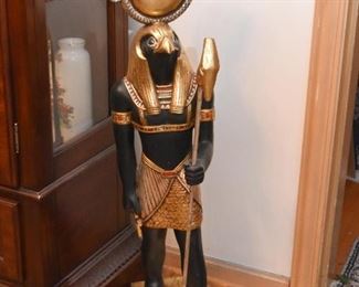 Egyptian God Horus Floor Statue