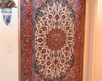 Persian Iranian Isfahan Carpet / Rug (approx. 5'7" x 3'8")