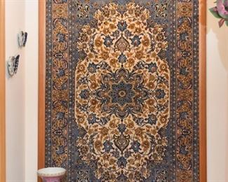 Persian Iranian Isfahan Carpet / Rug (approx. 5'7" x 3'8")