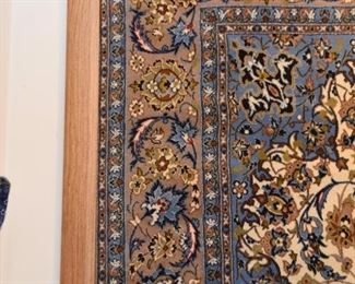 Persian Iranian Isfahan Carpet / Rug (approx. 5'7" x 3'8")