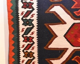 Mexican Woven Area Rug (approx. 5'11" x 3'6")