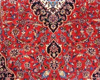 Persian Iranian Kashan Carpet / Rug, Signed (approx. 7'2" x 4'10")