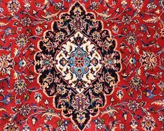 Persian Iranian Kashan Carpet / Rug, Signed (approx. 7'2" x 4'10")