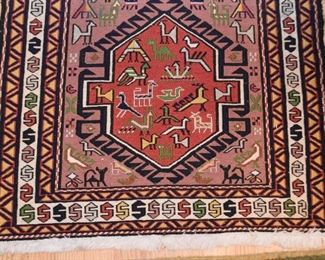 Persian Soumak Carpet / Rug (approx. 3'5" x 2'2")