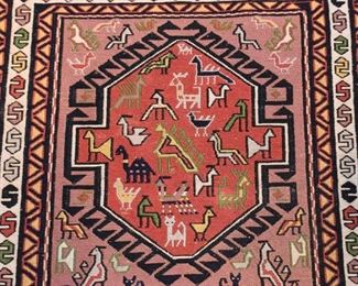 Persian Soumak Carpet / Rug (approx. 3'5" x 2'2")
