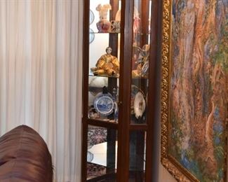 Lighted Corner Display Cabinet / Etegere