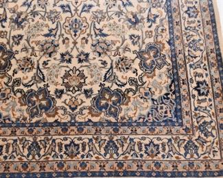 Persian Nain Carpet / Rug (approx. 4'1" x 5'10")