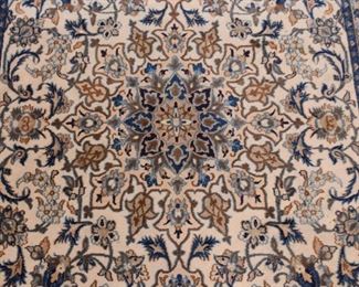 Persian Nain Carpet / Rug (approx. 4'1" x 5'10")