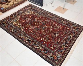Persian Kashan Prayer Rug - Tree of Life (approx. 5'6" x 3'8")