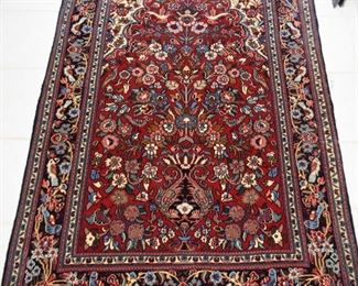 Persian Kashan Prayer Rug - Tree of Life (approx. 5'6" x 3'8")