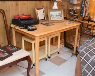Light Wood Tone Table / Desk