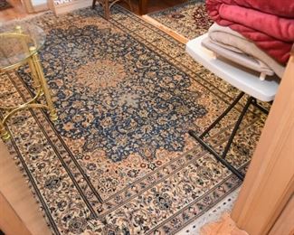 Persian Nain Carpet / Rug (approx. 9'2" x 5'9")