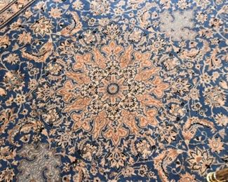 Persian Nain Carpet / Rug (approx. 9'2" x 5'9")
